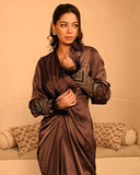 Mocha mousse Sage Shirtdress