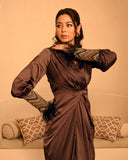 Mocha mousse Sage Shirtdress