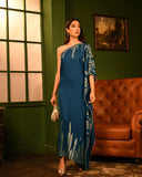 Blue oak Foil kaftan
