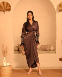 Mocha mousse Sage Shirtdress