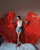 RED LYLA SHRUG