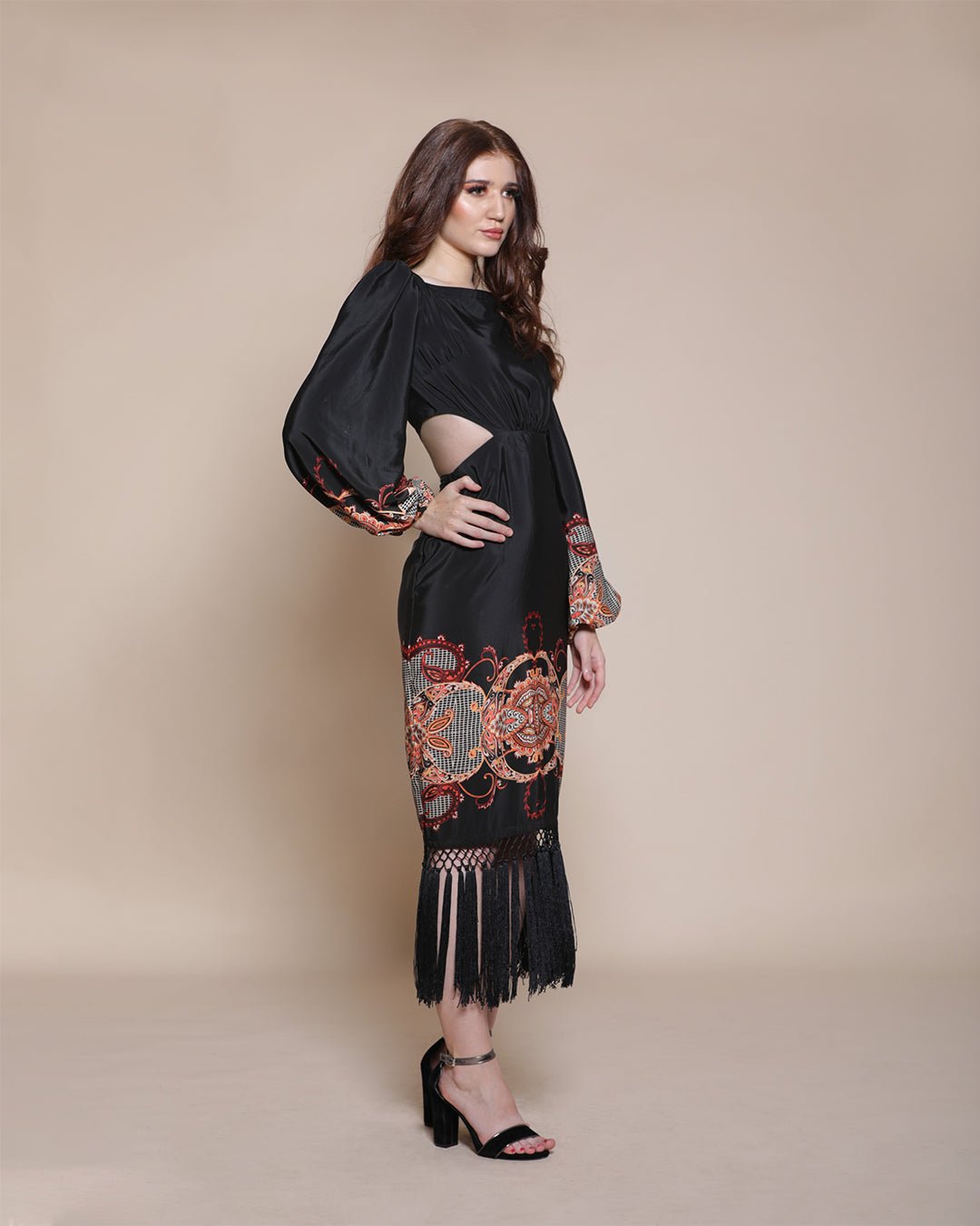 BAROQUE CUT OUT DRESS - Wabi Sabi