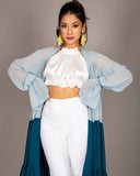 BLUE LYLA SHRUG - Wabi Sabi