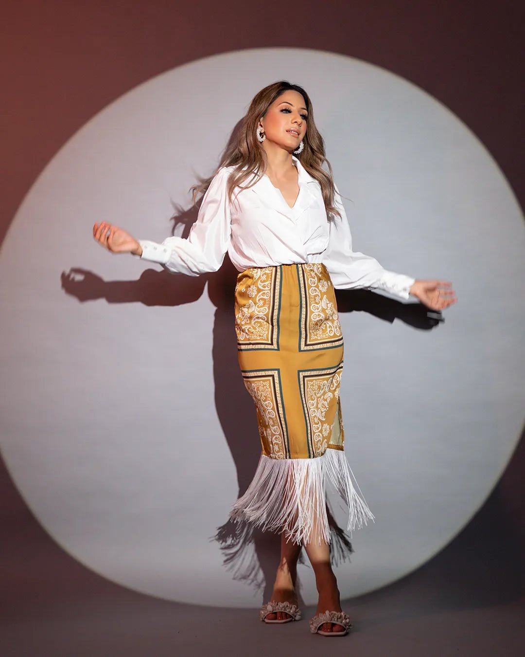 BOX PRINT SHIRT DRESS - Wabi Sabi