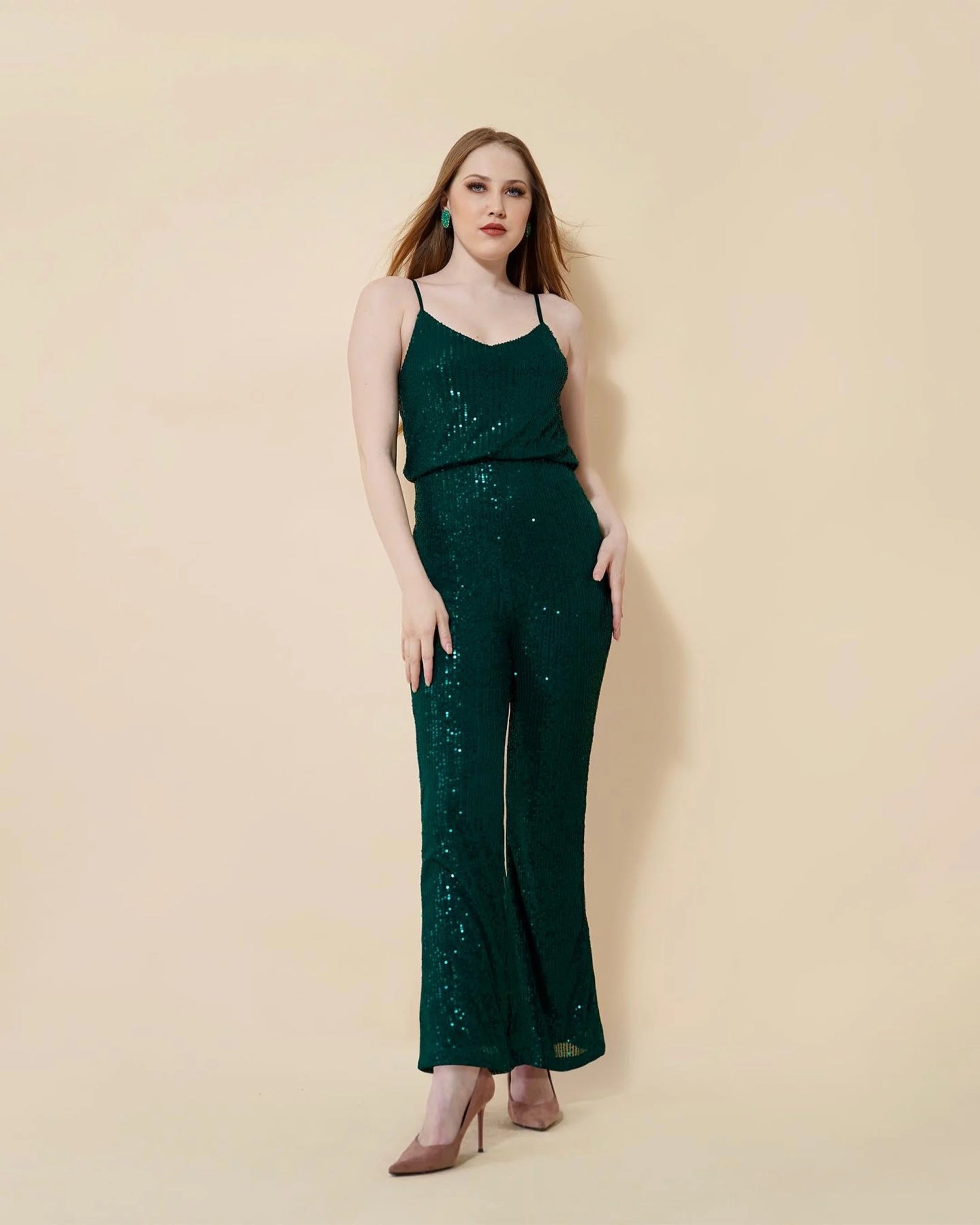 CELINA JUMPSUIT (GREEN) - Wabi Sabi