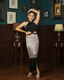 COFFEE COLOR CUT OUT DRESS - Wabi Sabi