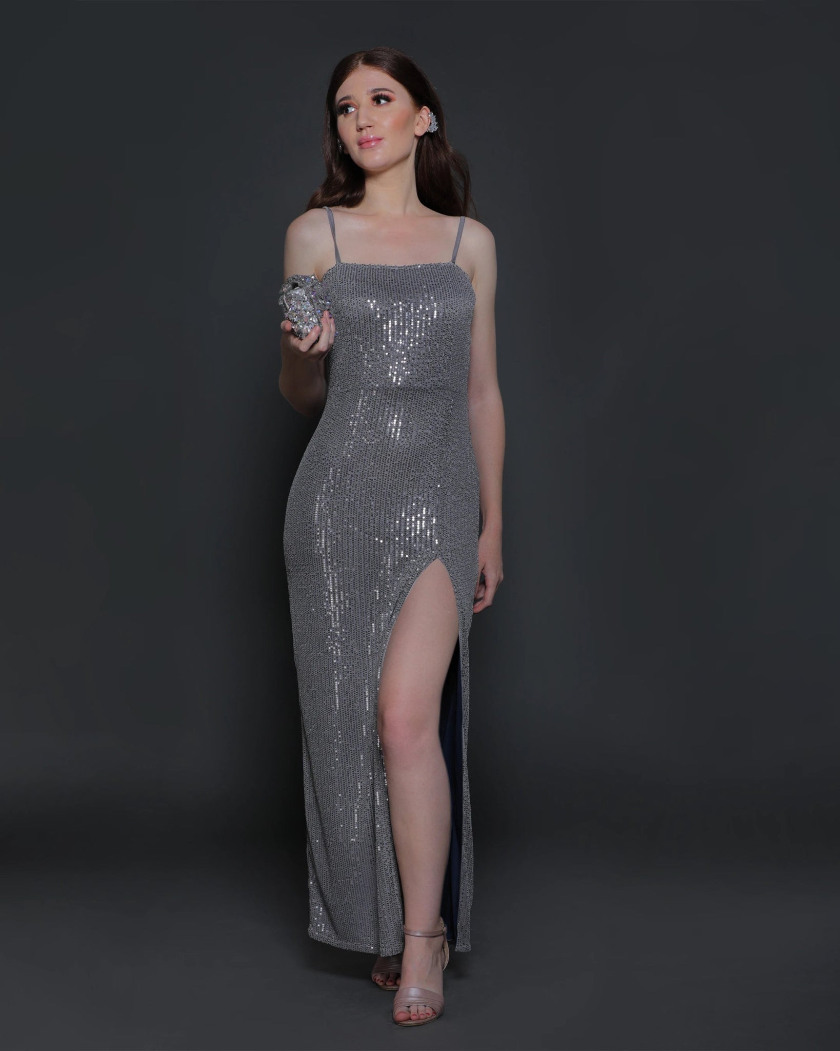 EMILY GOWN (SILVER) - Wabi Sabi