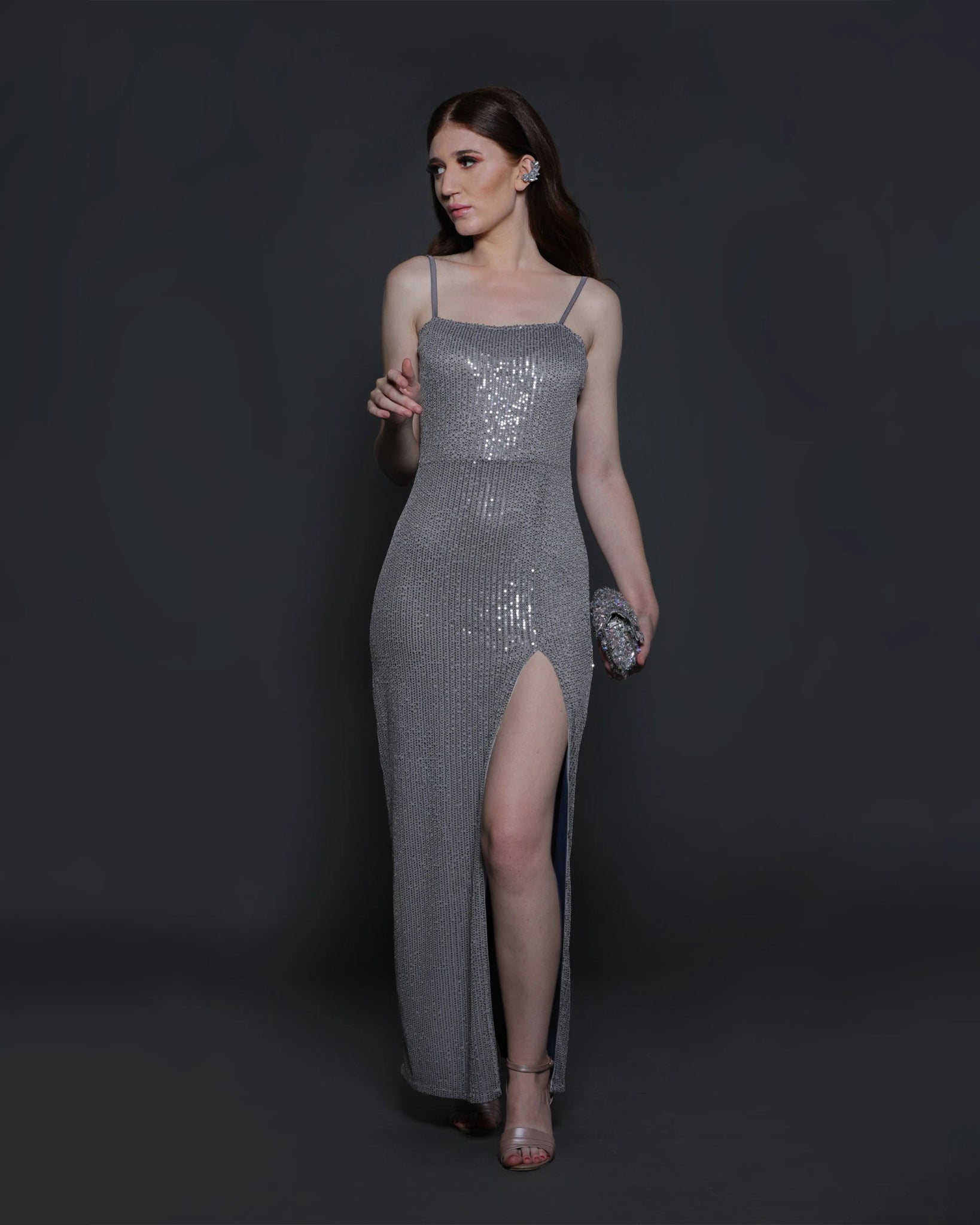 EMILY GOWN (SILVER) - Wabi Sabi