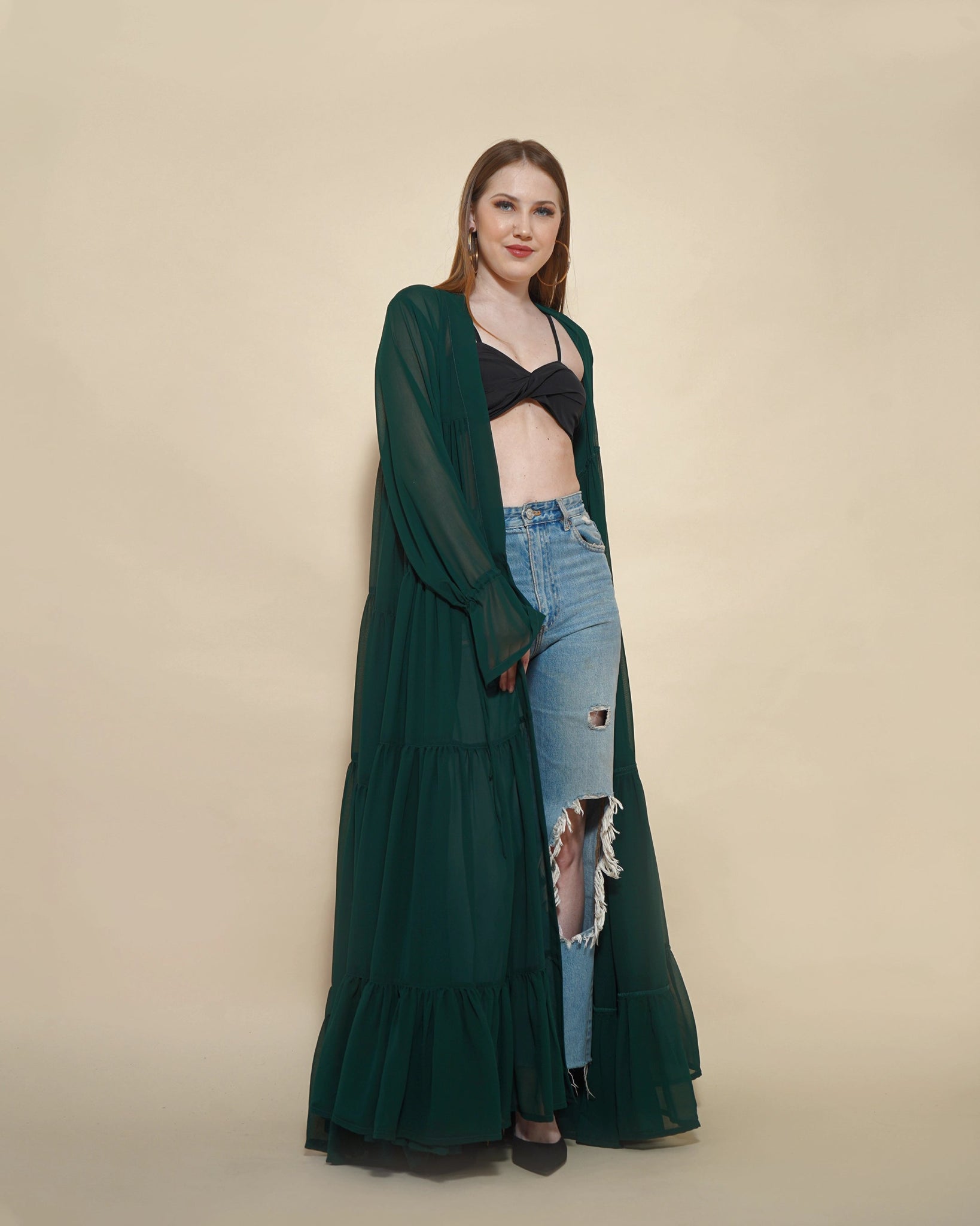GREEN LYLA SHRUG - Wabi Sabi