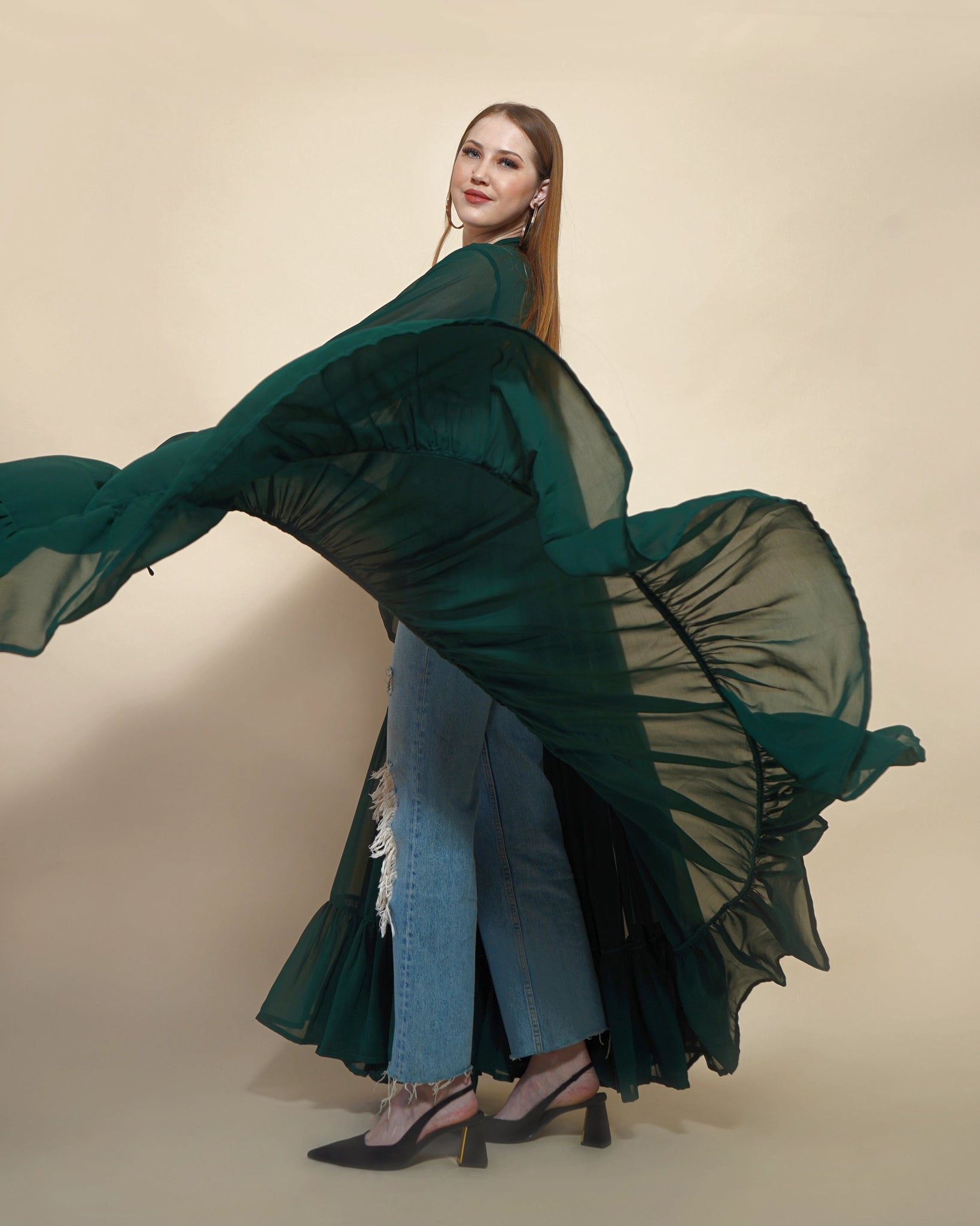 GREEN LYLA SHRUG - Wabi Sabi