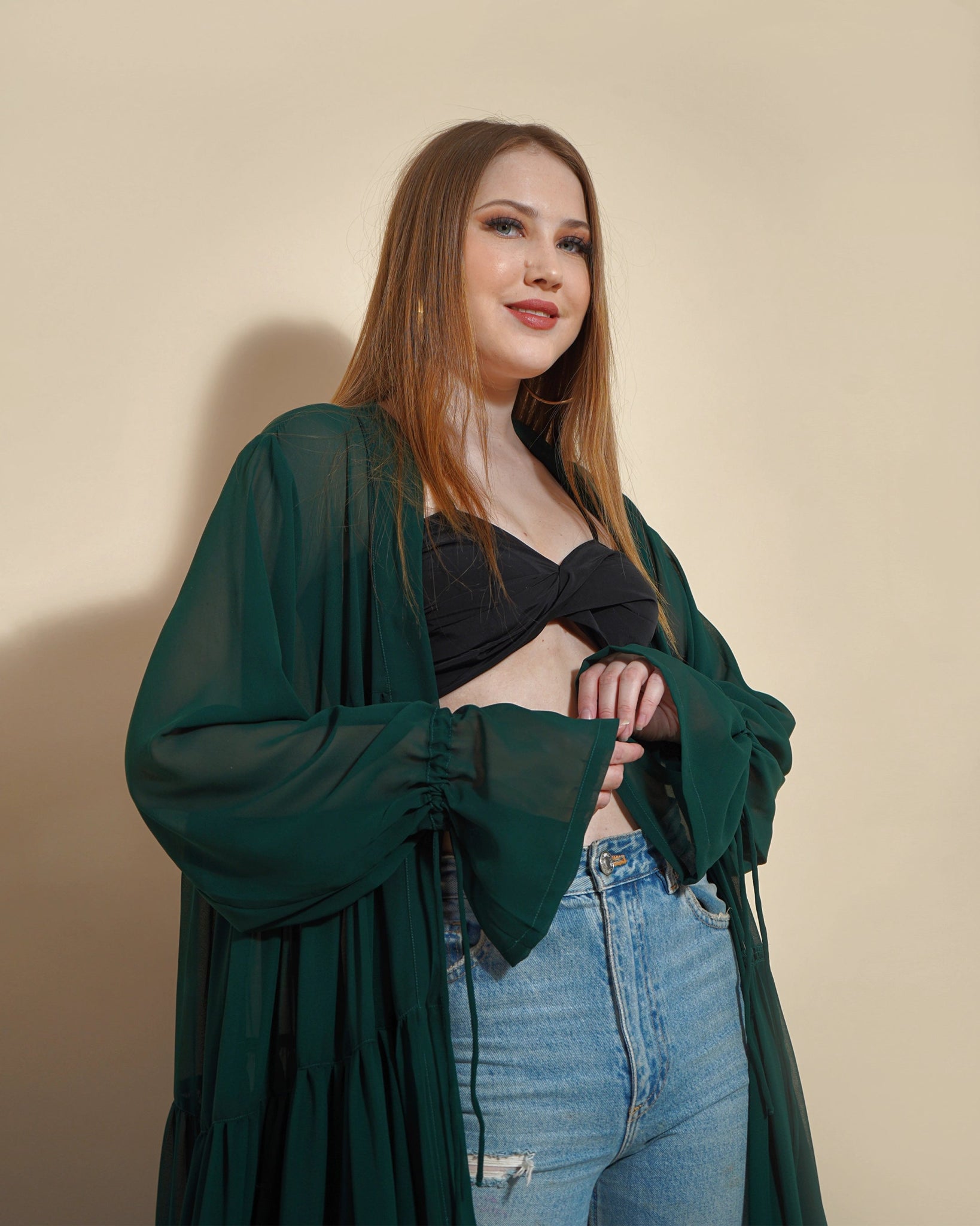 GREEN LYLA SHRUG - Wabi Sabi