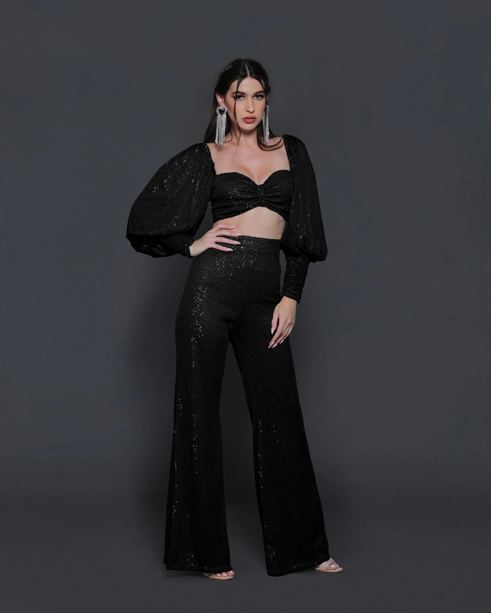 LUCY CO-ORD (BLACK) - Wabi Sabi