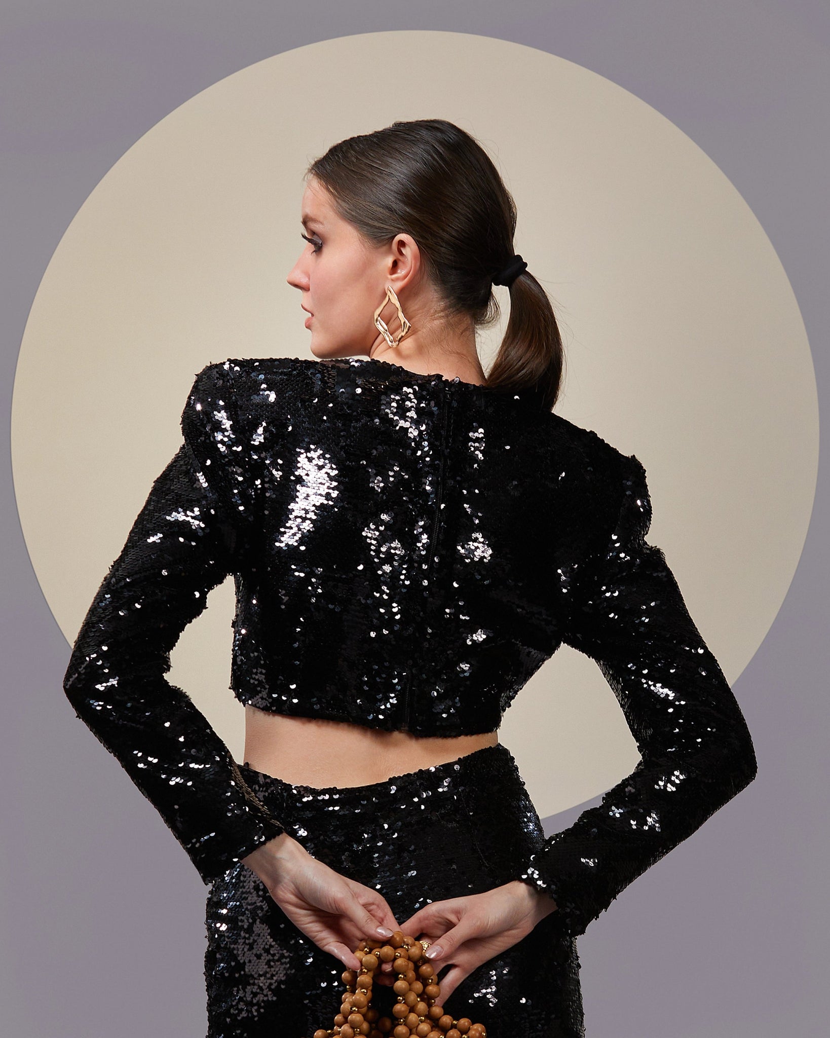 NOIR BLACK POWER TOP - Wabi Sabi