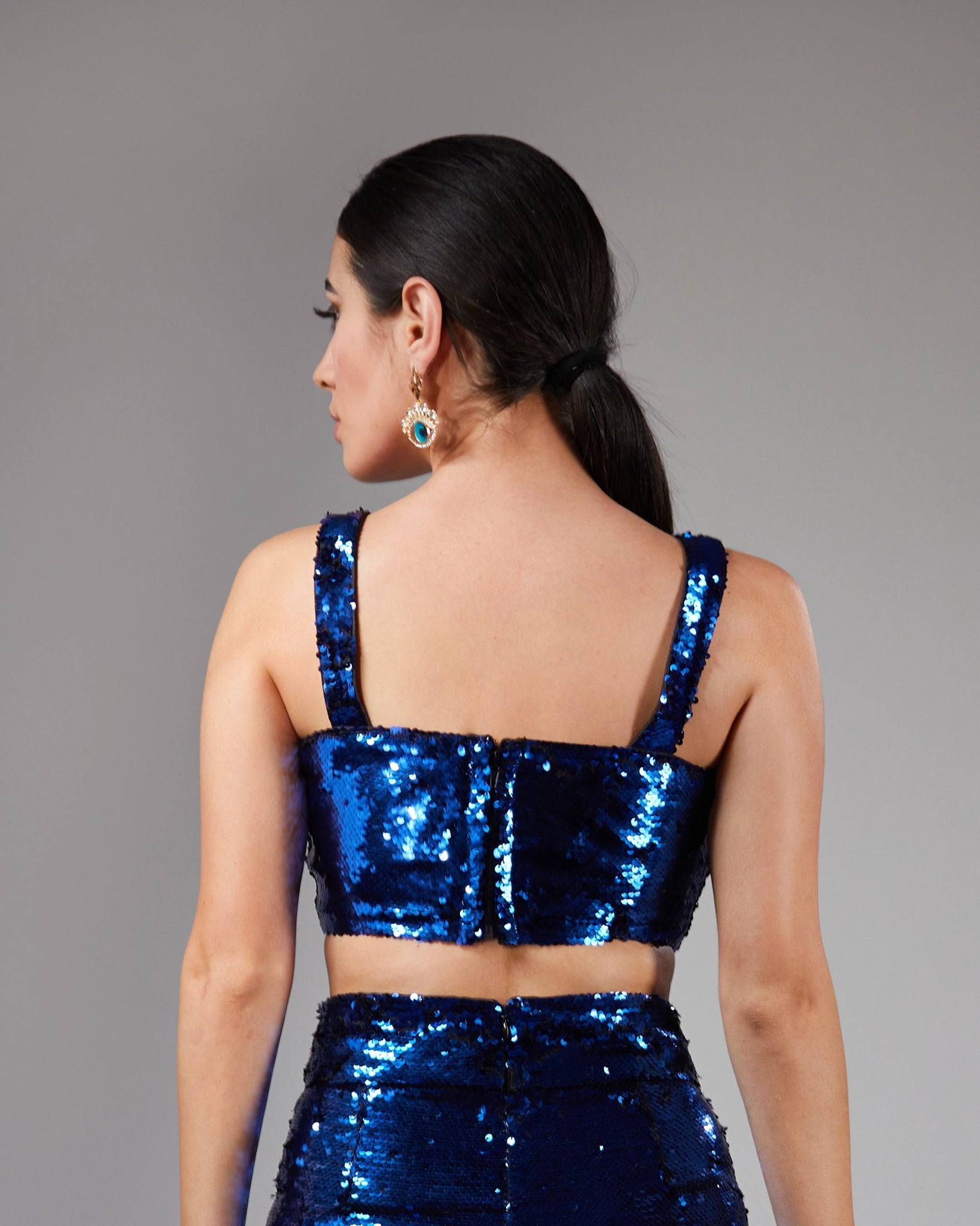 NOIR BLUE CROP TOP - Wabi Sabi