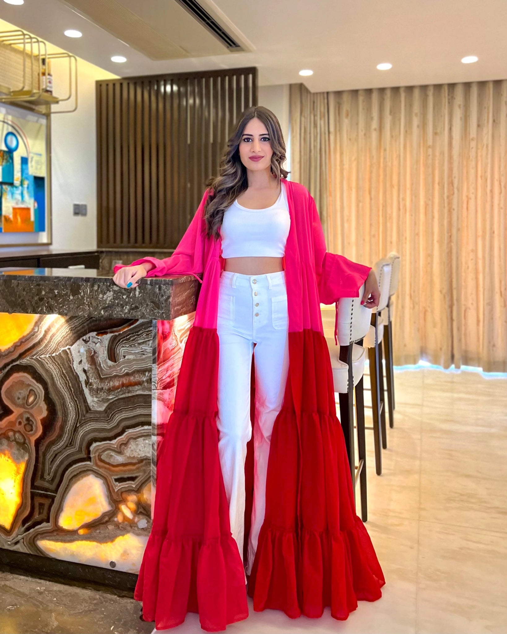 Floor length shrug on sale