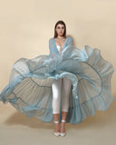 SKY-BLUE LYLA SHRUG - Wabi Sabi