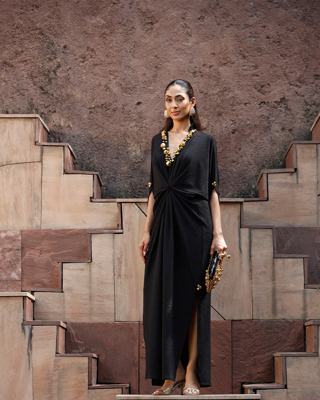 Jhankaar Black kaftan