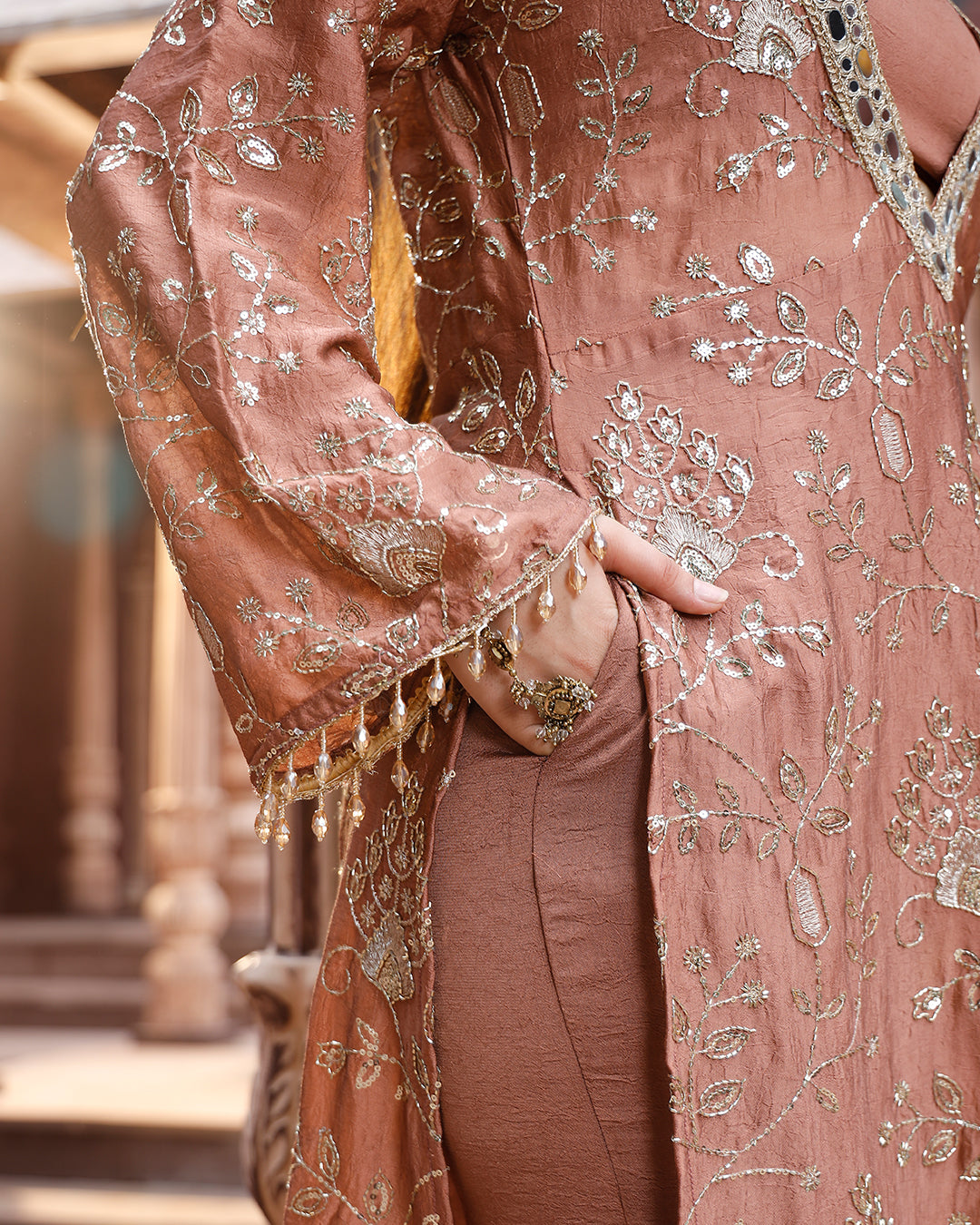 Mauve Pink Choga set