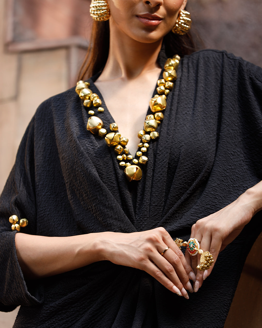 Jhankaar Black kaftan