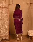 Wine Noor shirtdress