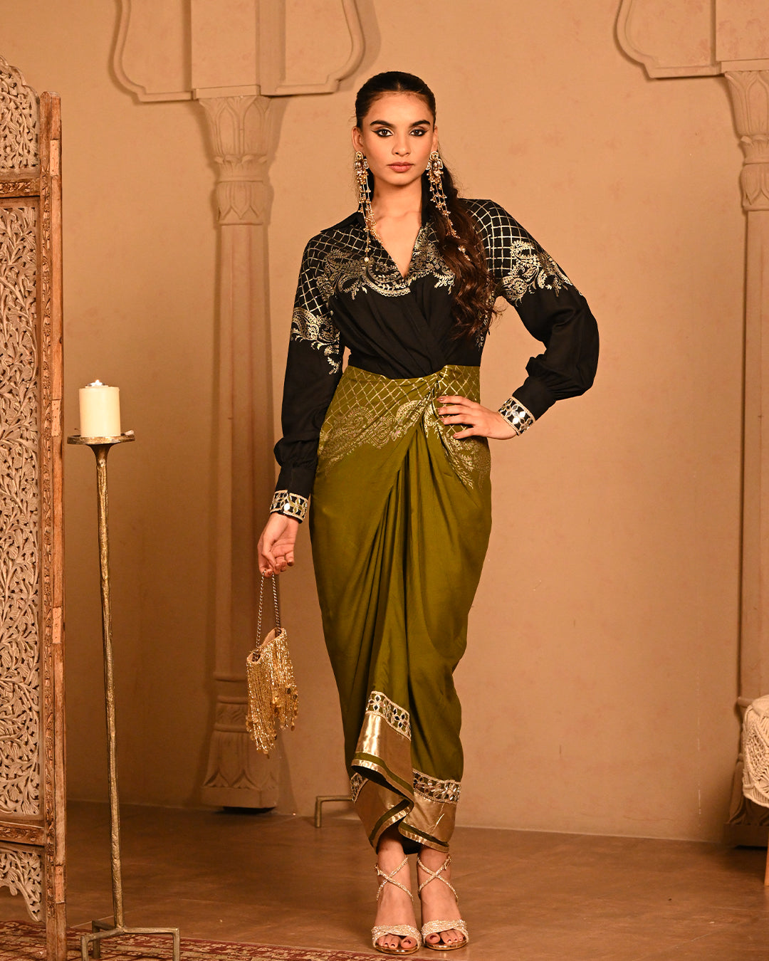 olive fiza Shirtdress