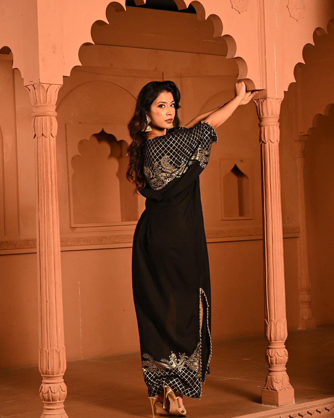 Black Hania kaftan