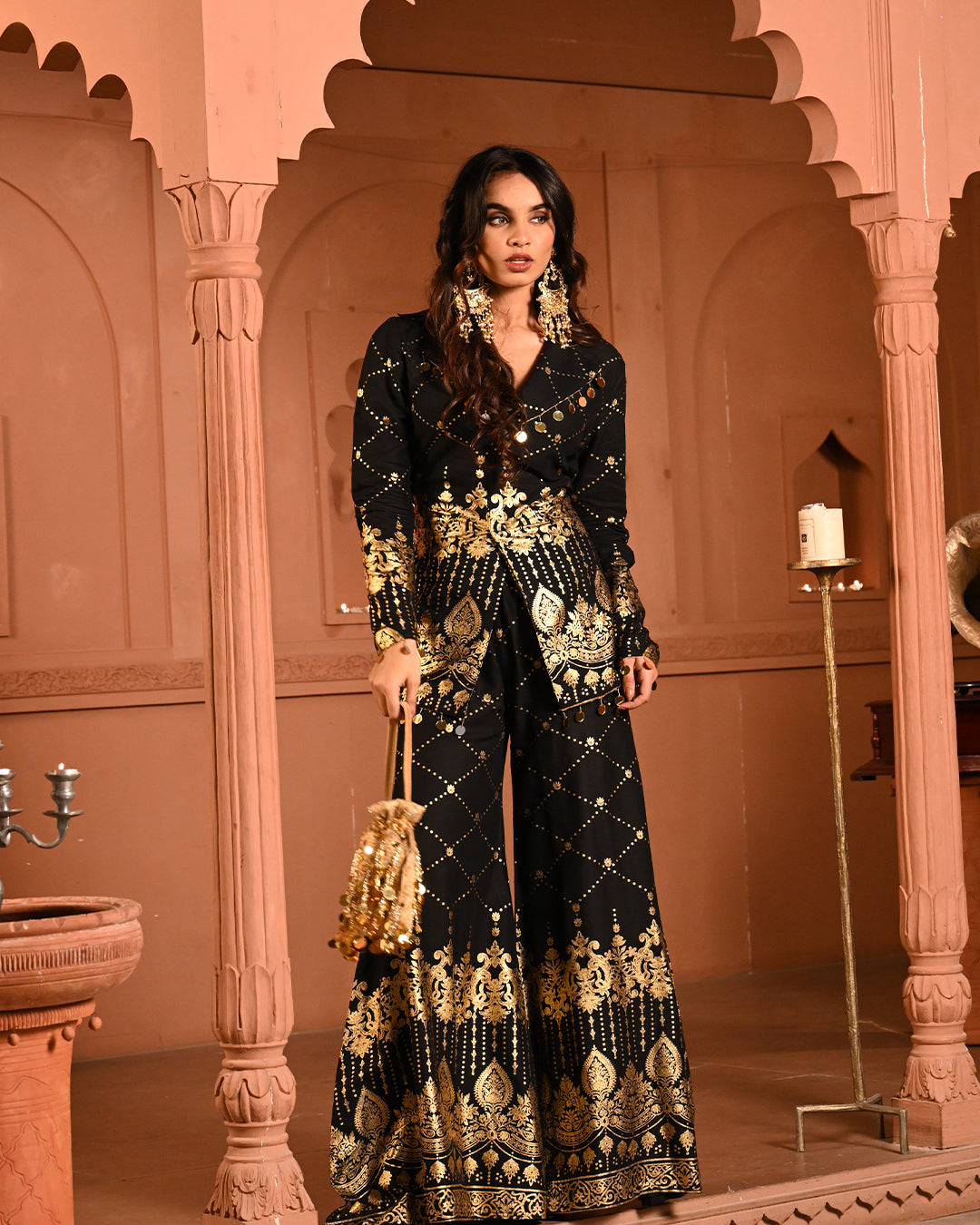 Black Salma Blazer set