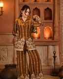 Sunehri blazer set