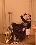 Brown sitara Anarkali