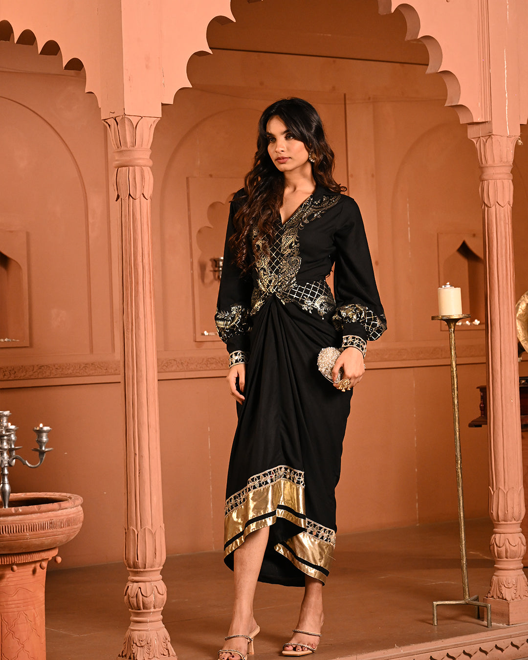 Black Noor Shirtdress