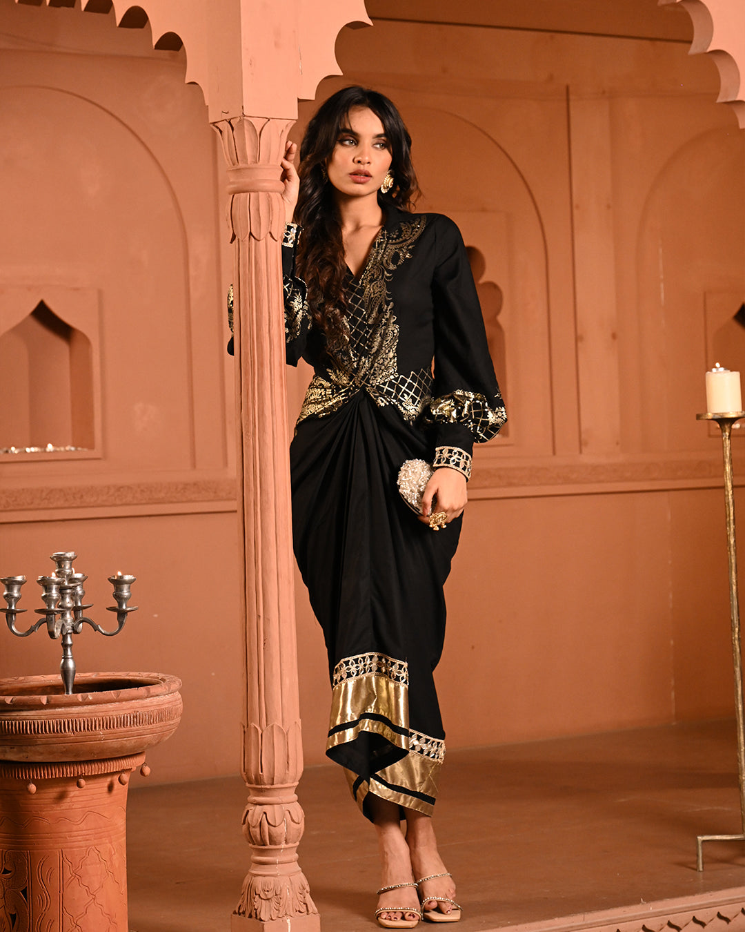 Black Noor Shirtdress