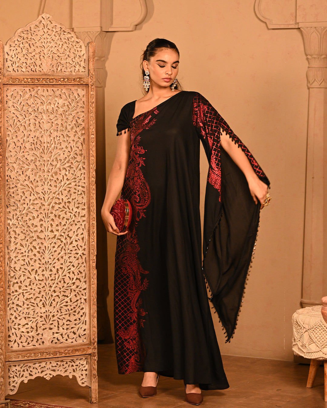 Red kyra Kaftan