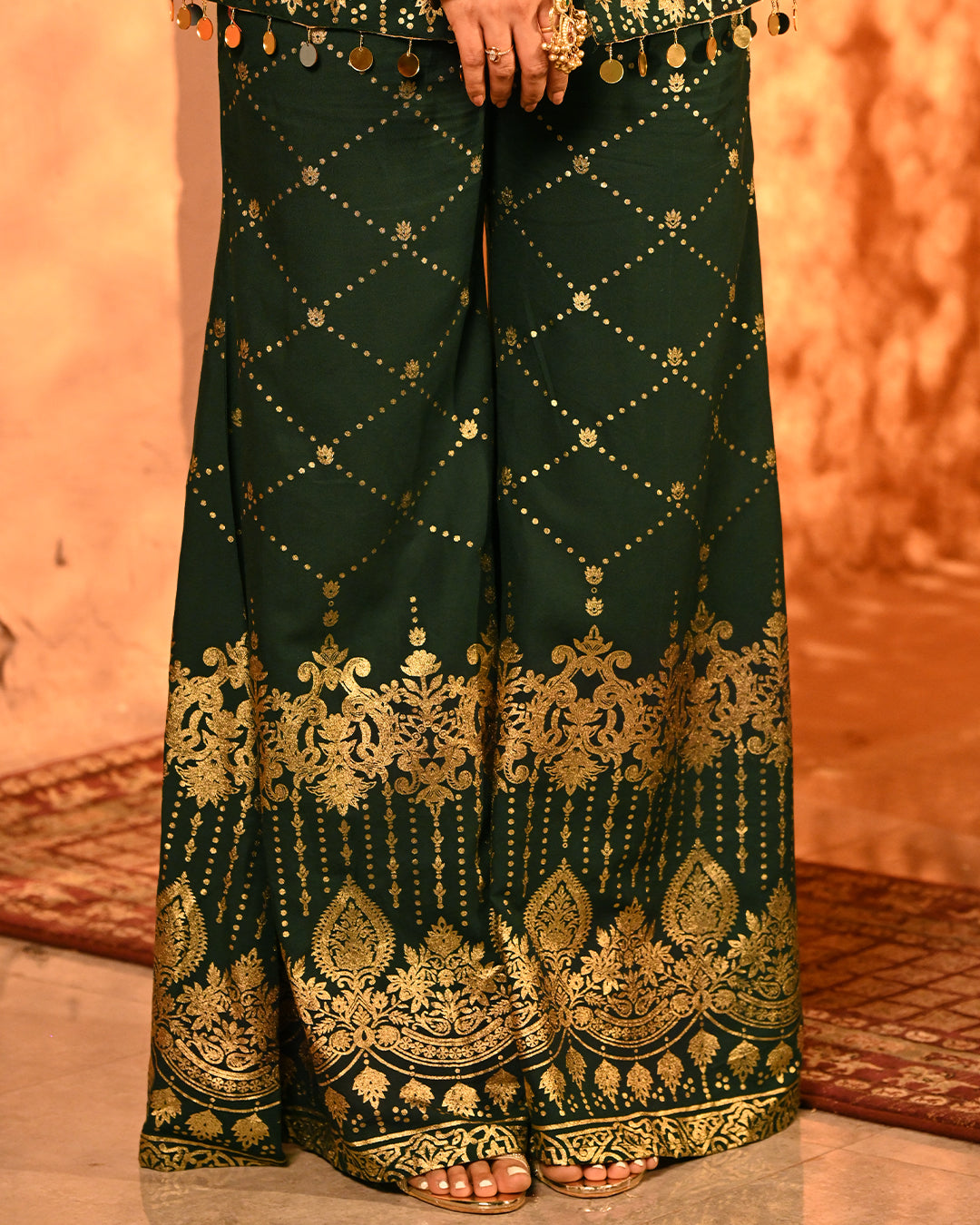Green Salma Blazer set