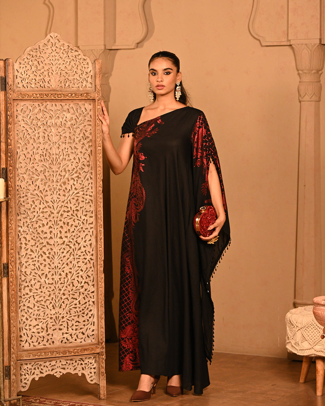 Red kyra Kaftan