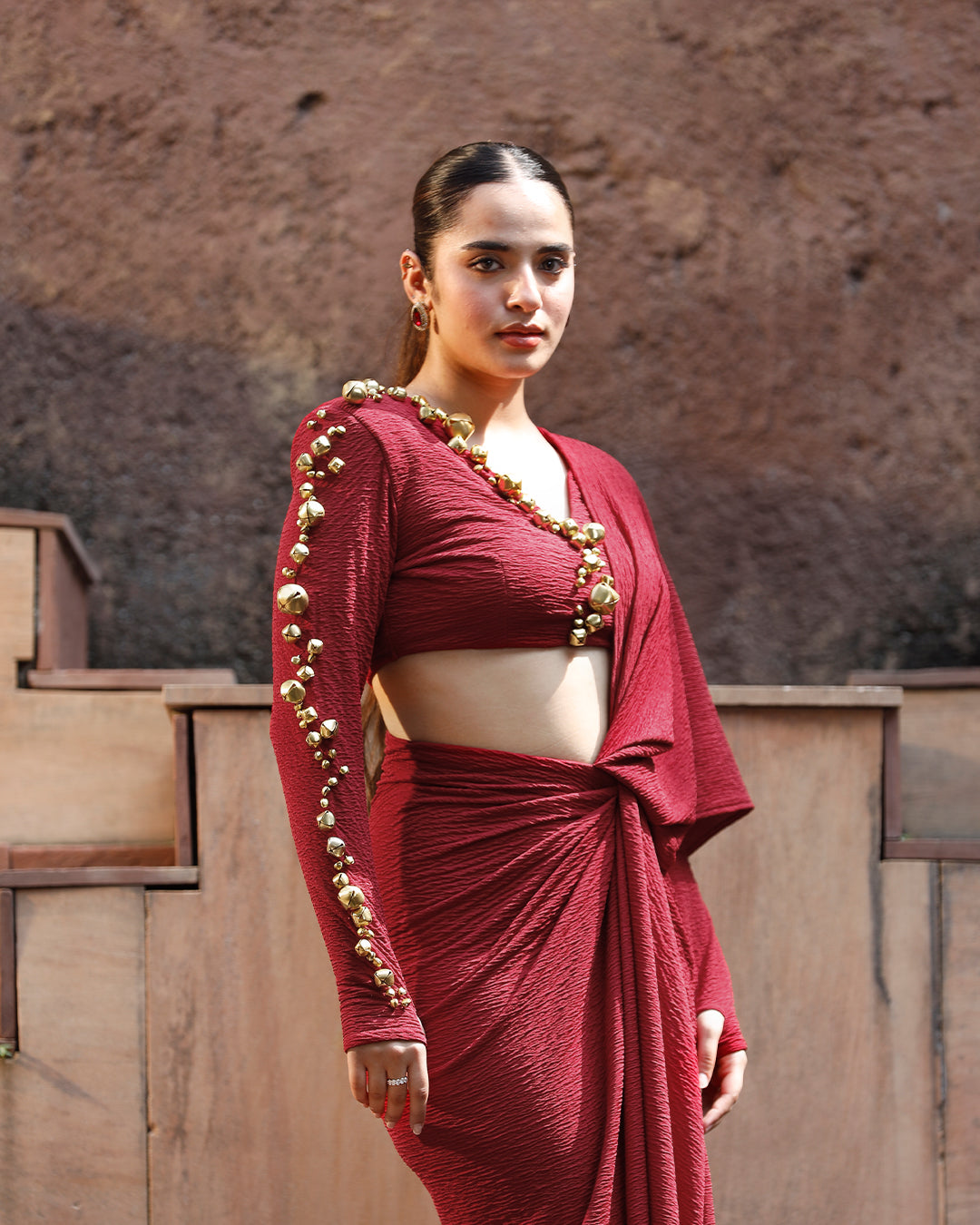 Jhankaar Red saree