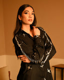 Silver Bird Foil Shirt  set