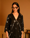 Silver Bird Foil kaftan