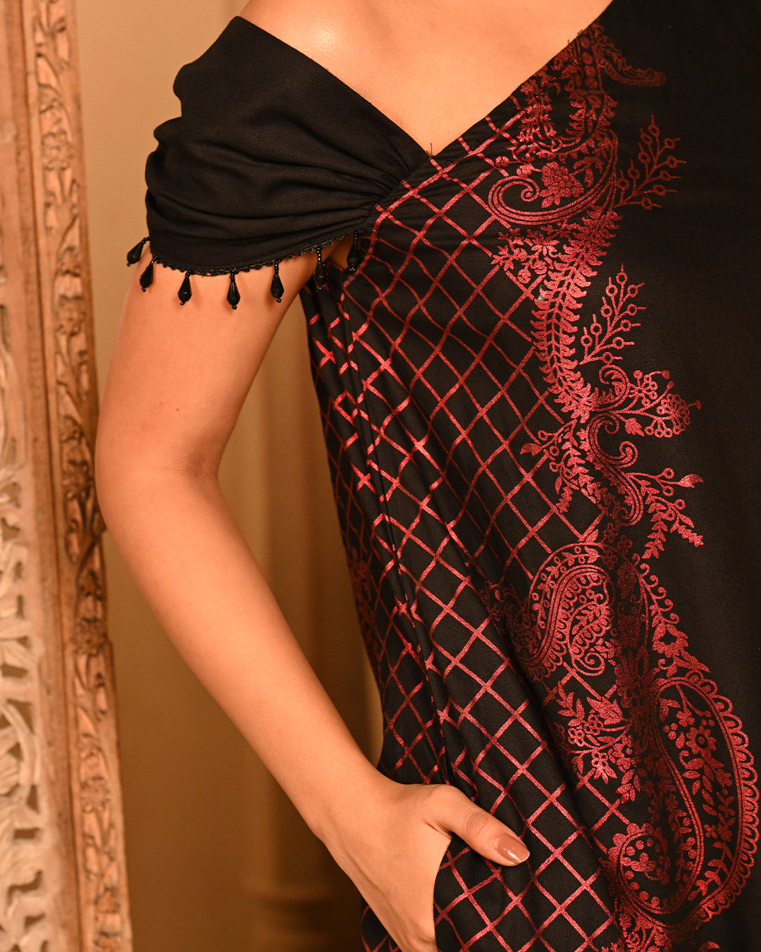 Red kyra Kaftan