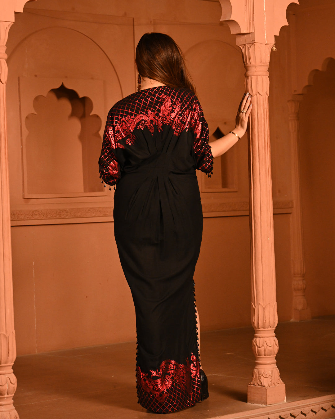 Red Hania kaftan