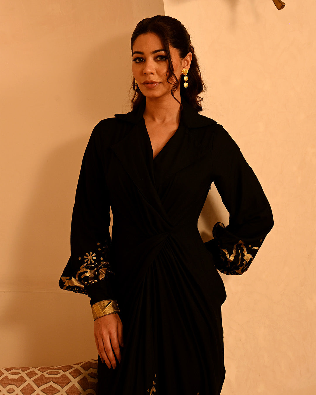FLORA FOIL SHIRT DRESS