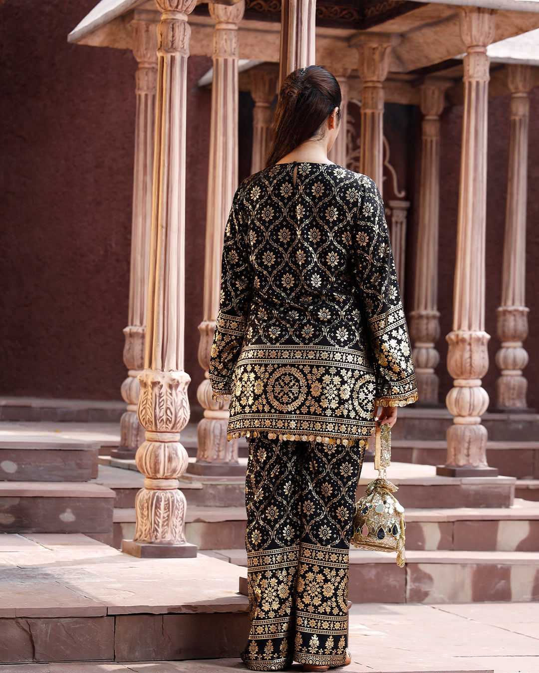 Bandhani Co-ord set BLACK