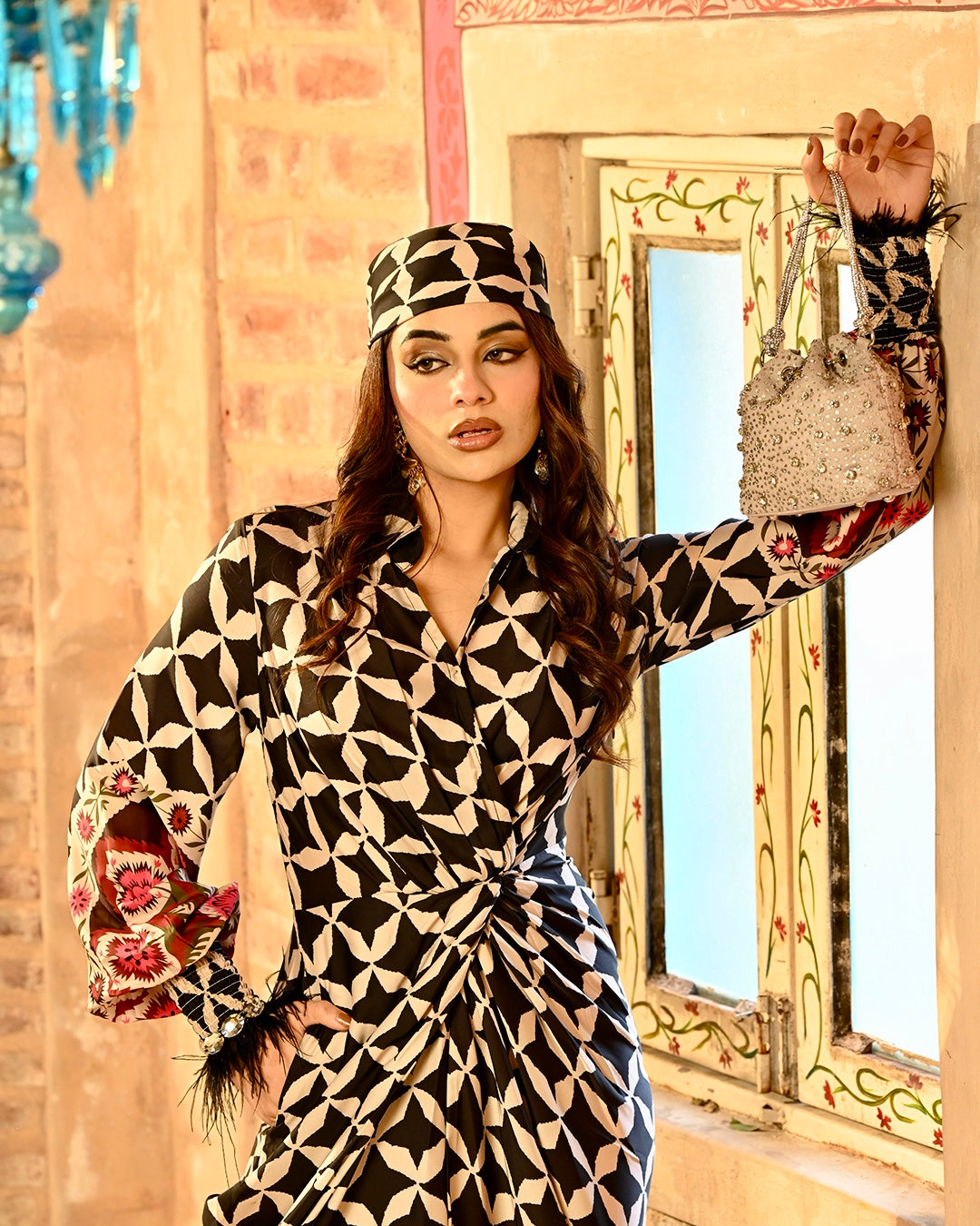 Alizeh shirtdress with Free Bandana