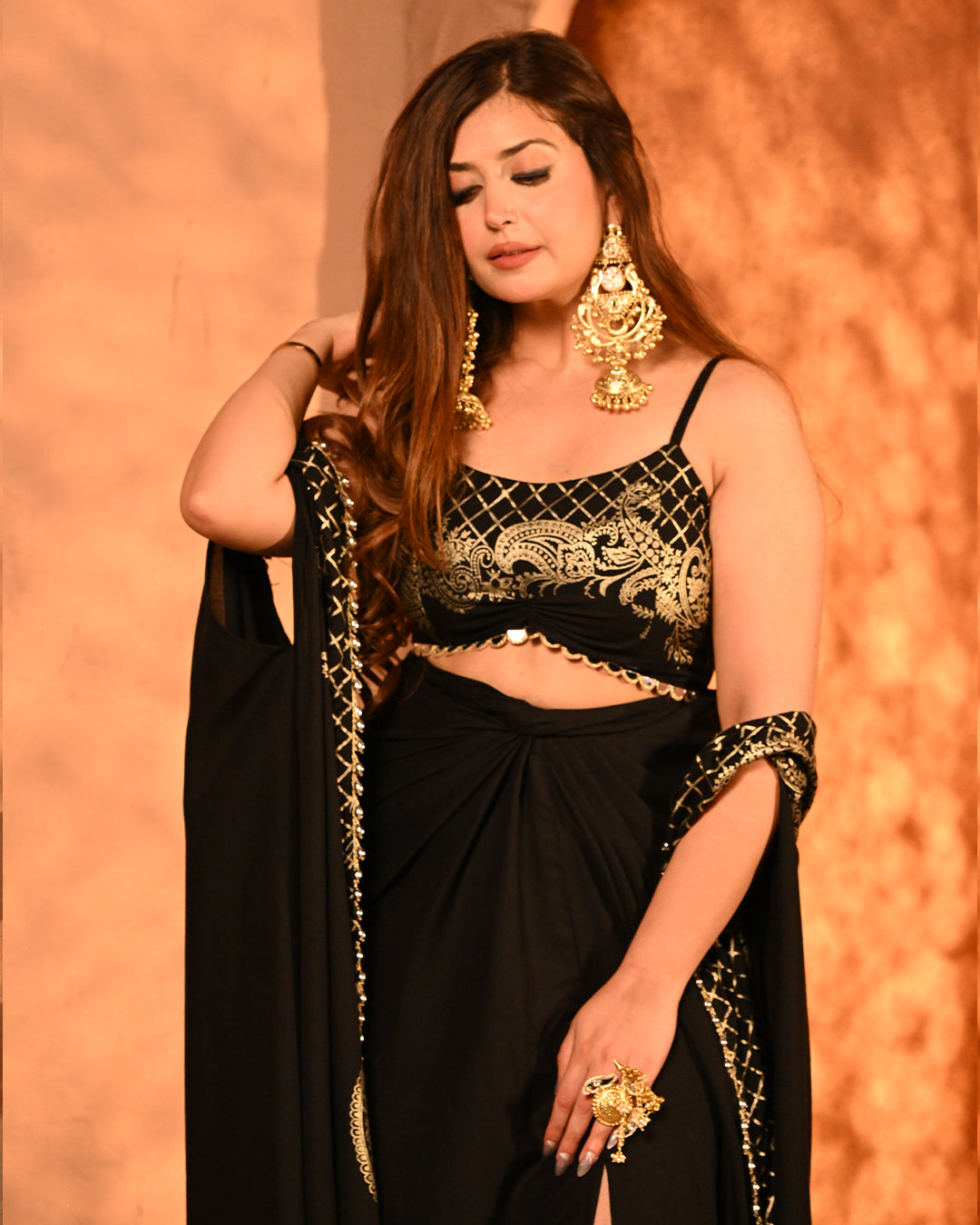 Black  Bahaar set