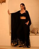 FLORA FOIL SHRUG SET