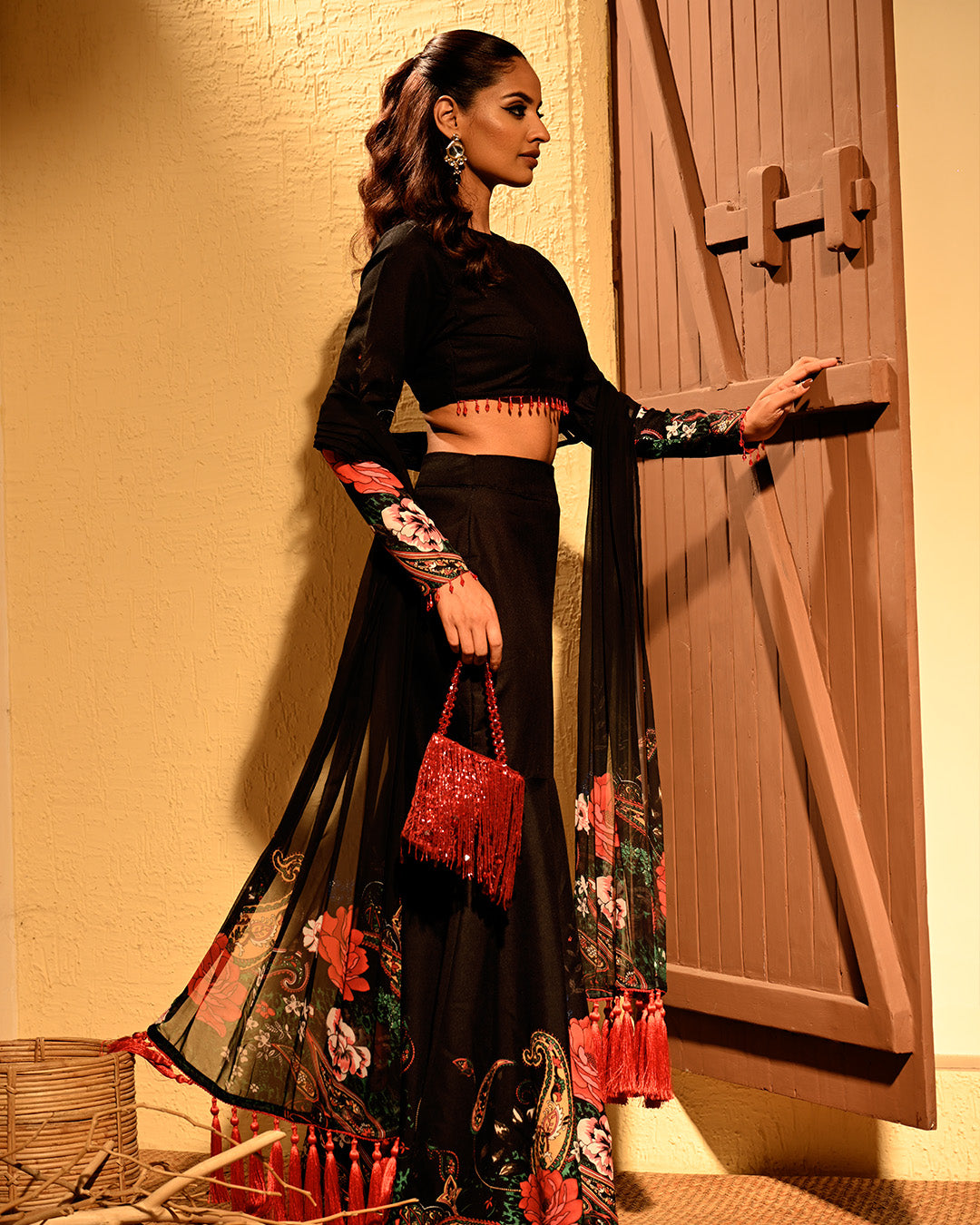 ROSY  LEHNGA SET