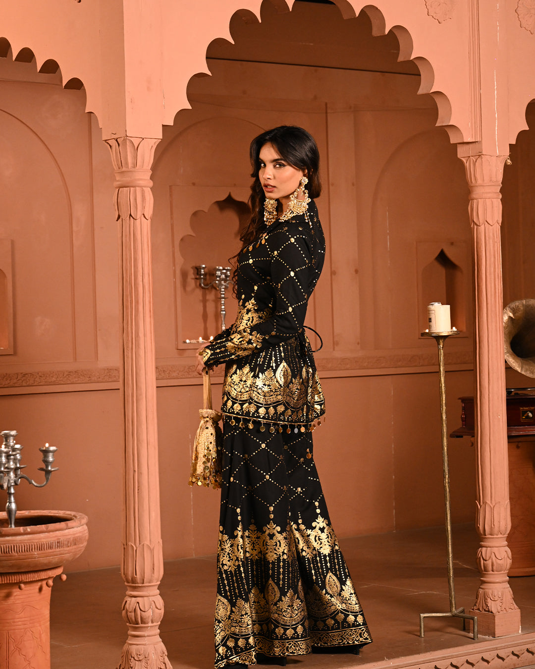 Black Salma Blazer set