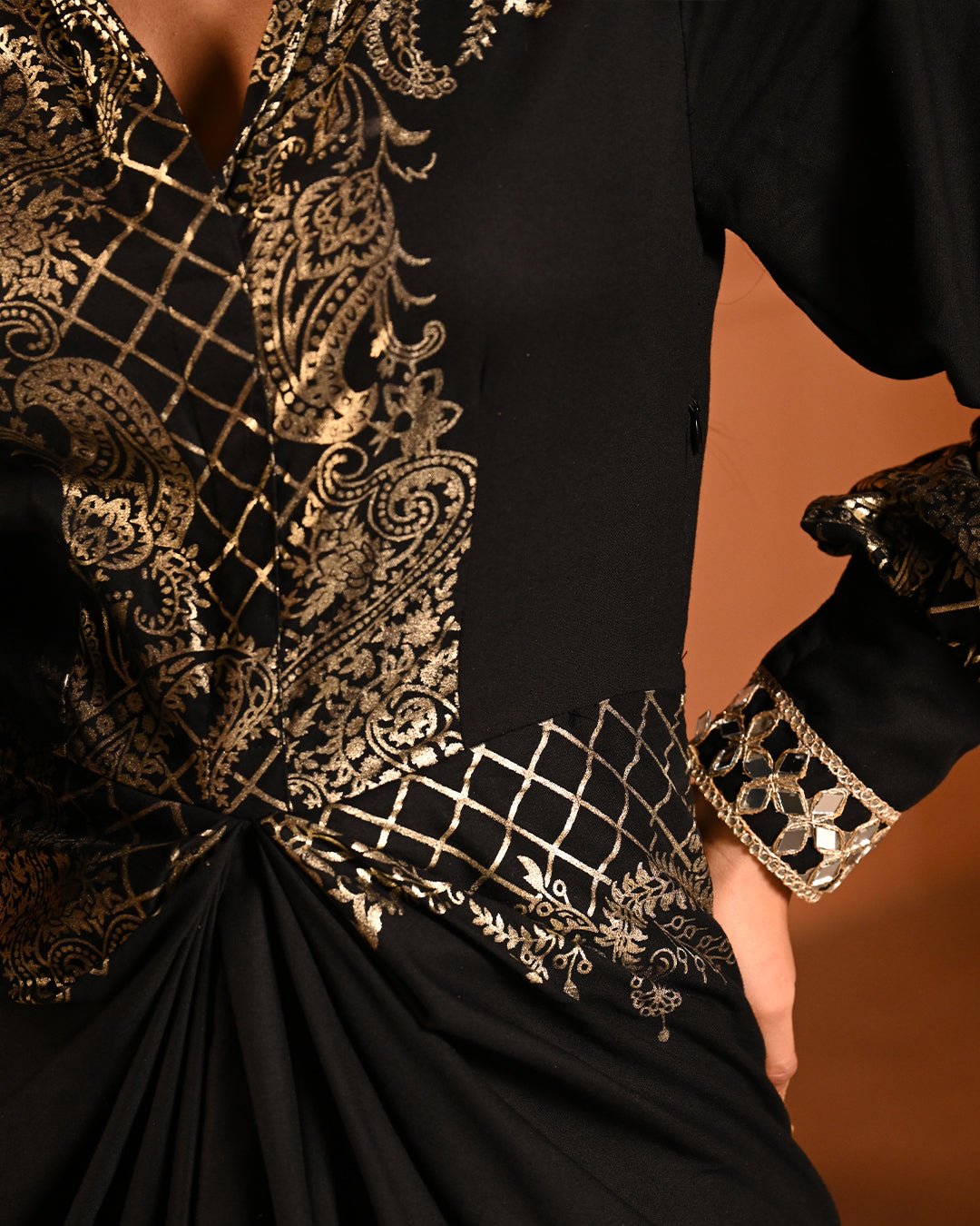 Black Noor Shirtdress