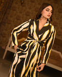 White cotton blazer set