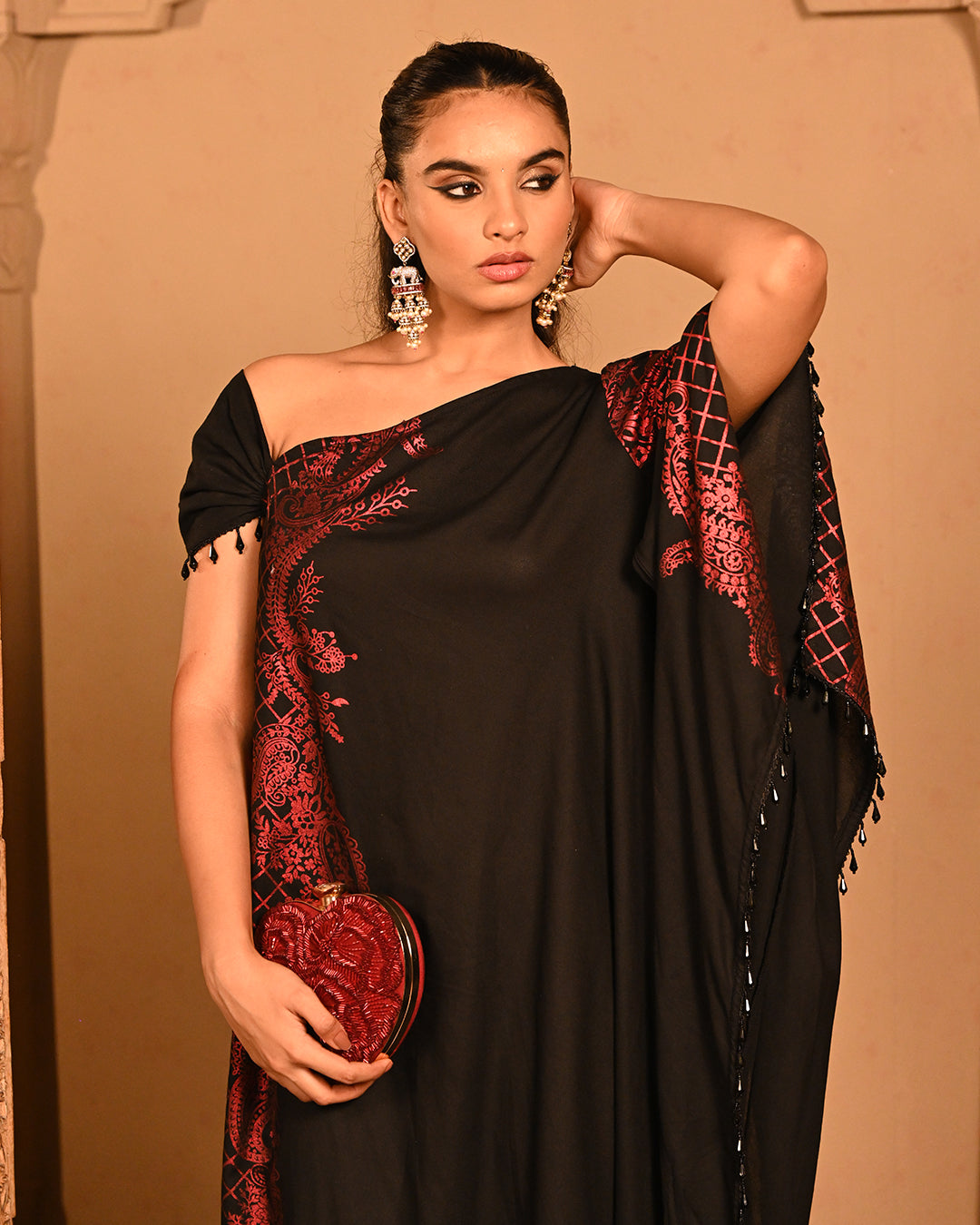 Red kyra Kaftan