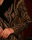 Black Velvet Blazer Set